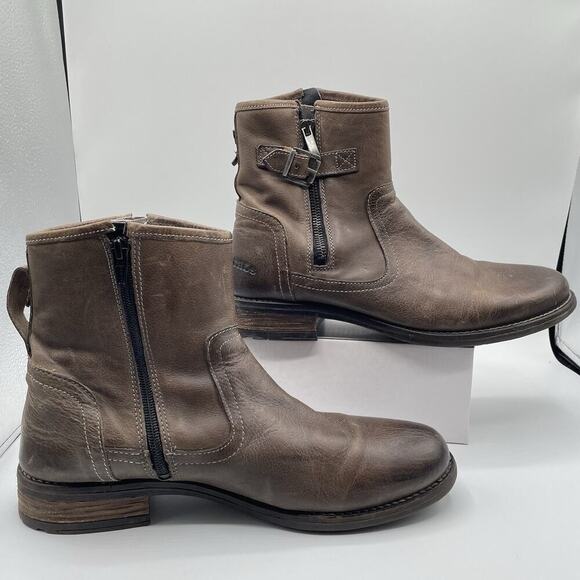 Taos Convoy Ankle Boots Women’s Size EU 41 US 10-10.5 Brown Leather Booties - Picture 5 of 13